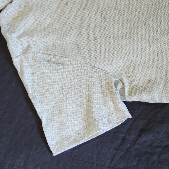 Zigzag Jacquard Jersey Polo - Grey - Small - Picture 3 of 4
